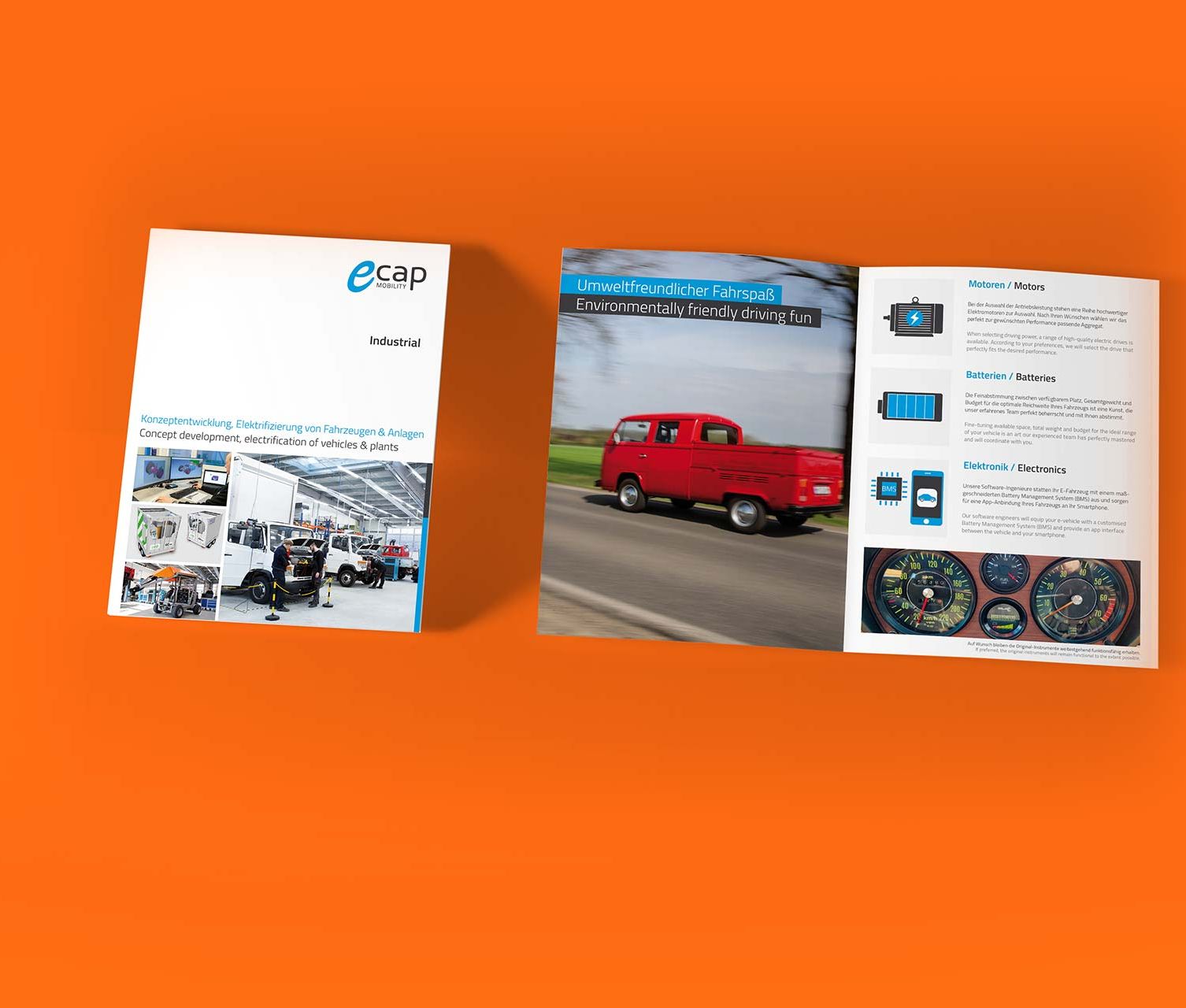 Wir gestalten Folder, Flyer, Broschüren, Fahrzeuge, Gebäude, Messewände, Roll-Ups, Poster, Plakate, Banner, Flugzeuge und vieles mehr.