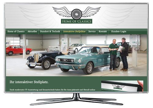 Die Website von Home of Classics hat einen passwortgeschützten Mitglieder-Bereich.